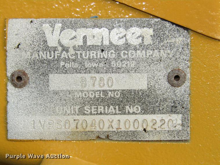 image for item DD2984 1999 Vermeer V5800 trencher