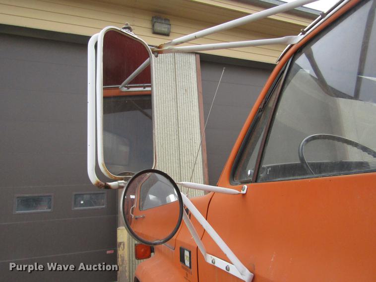 image for item DD2992 1987 Chevrolet Kodiak flatbed dump truck