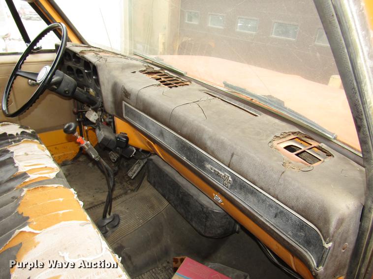 image for item DD2992 1987 Chevrolet Kodiak flatbed dump truck