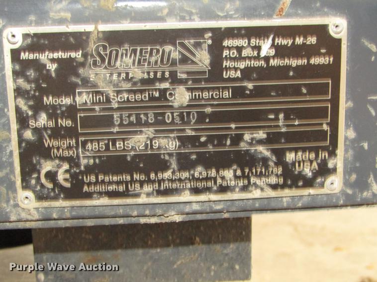 image for item DO9080 2010 Somero Mini Screed C laser screed