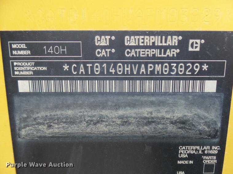 image for item DX9270 2006 Caterpillar 140H VHP Plus motor grader