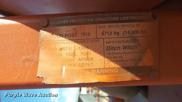 image for item DX9950 Ditch Witch 7610 trencher