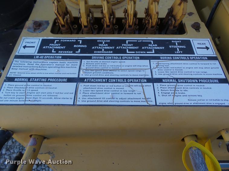 image for item DZ9132 1993 Vermeer LM40 trencher