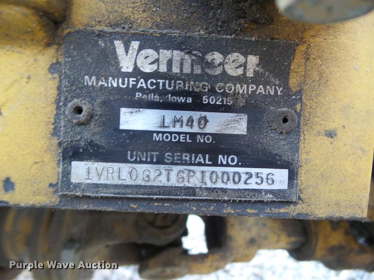 image for item DZ9132 1993 Vermeer LM40 trencher