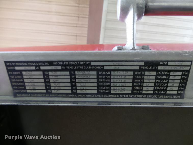 image for item EE9300 2000 Kenworth W900 ready mix truck