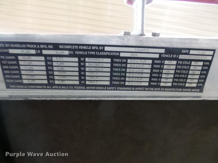 image for item EE9301 2000 Kenworth W900 ready mix truck