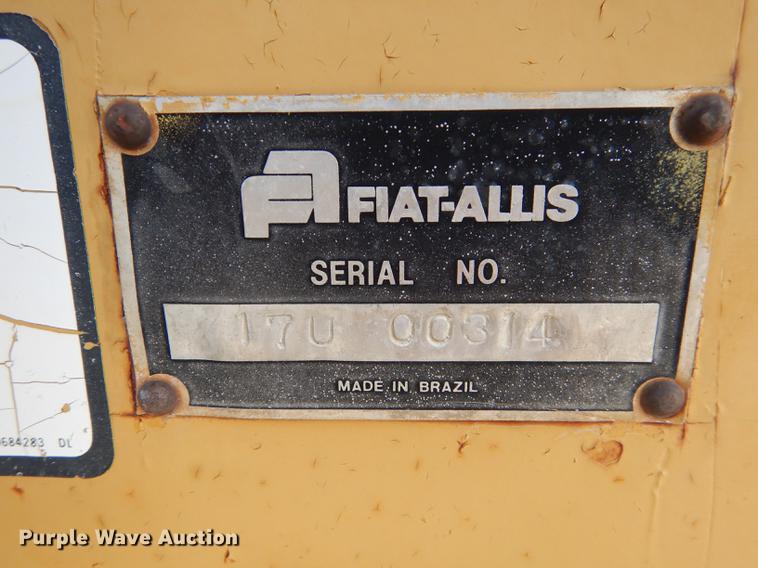 image for item J5613 1983 Fiat-Allis FG95 rigid frame motor grader