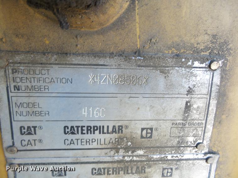 image for item J8554 1998 Caterpillar 416C backhoe