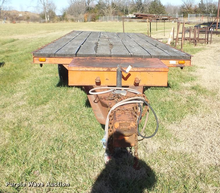 image for item J8555 1978 Luttig tilt deck equipment trailer