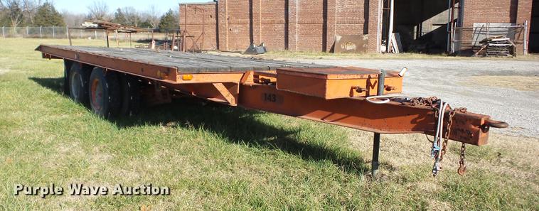 image for item J8555 1978 Luttig tilt deck equipment trailer