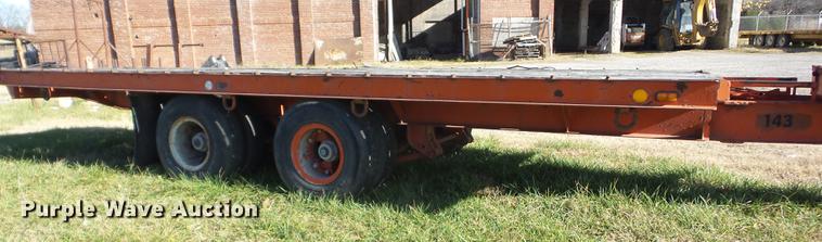 image for item J8555 1978 Luttig tilt deck equipment trailer