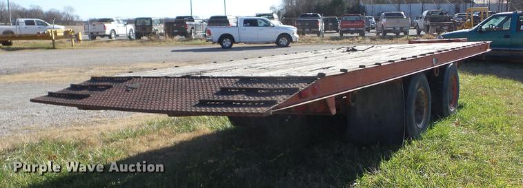 image for item J8555 1978 Luttig tilt deck equipment trailer