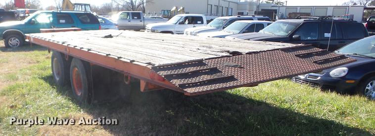 image for item J8555 1978 Luttig tilt deck equipment trailer