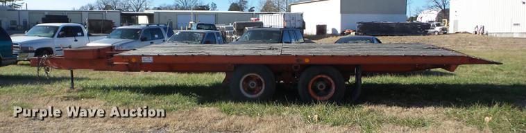 image for item J8555 1978 Luttig tilt deck equipment trailer