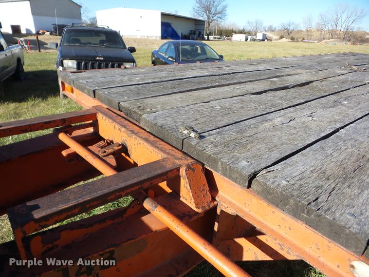 image for item J8555 1978 Luttig tilt deck equipment trailer