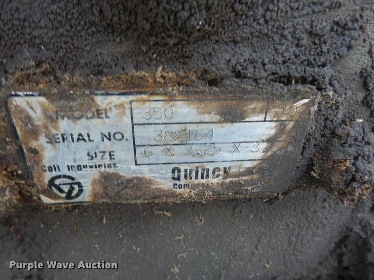 image for item J8562 Quincy 350 air compressor