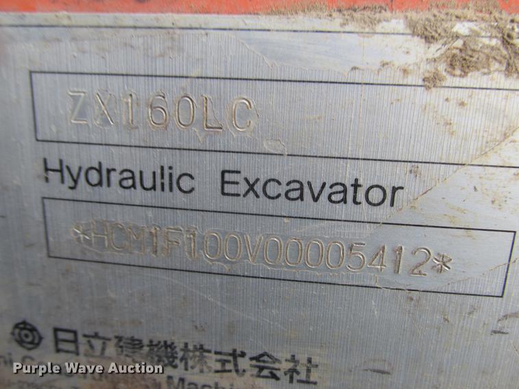 image for item K6080 2003 Hitachi Zaxis 160LC excavator