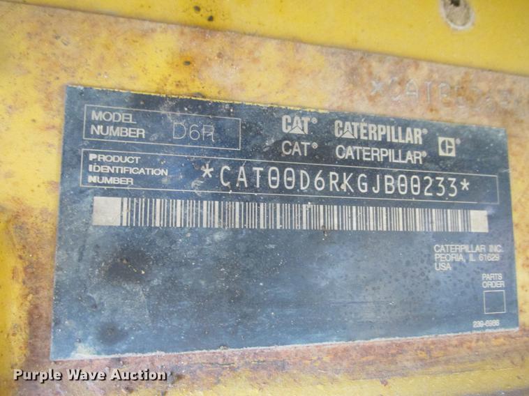 image for item K6093 2006 Caterpillar D6R XL dozer