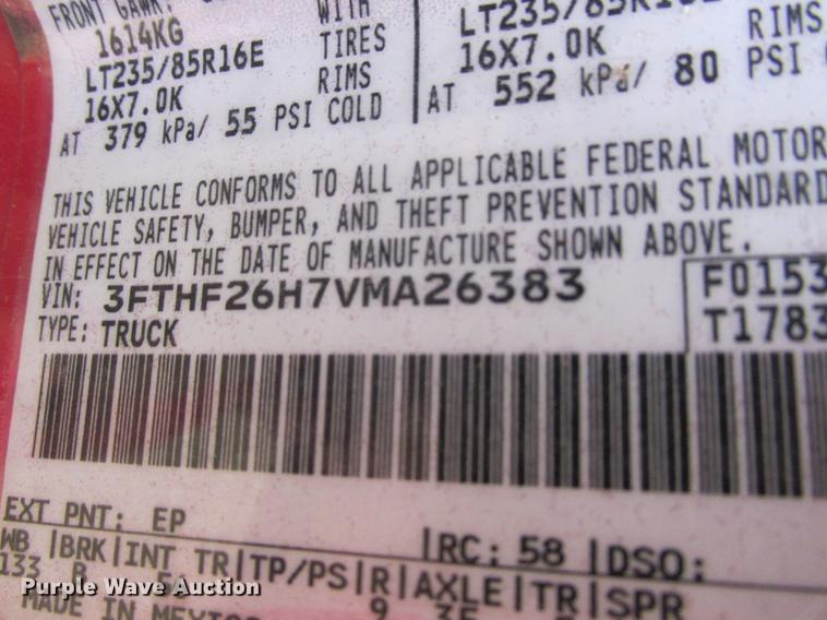 image for item K6101 1997 Ford F250 pickup truck