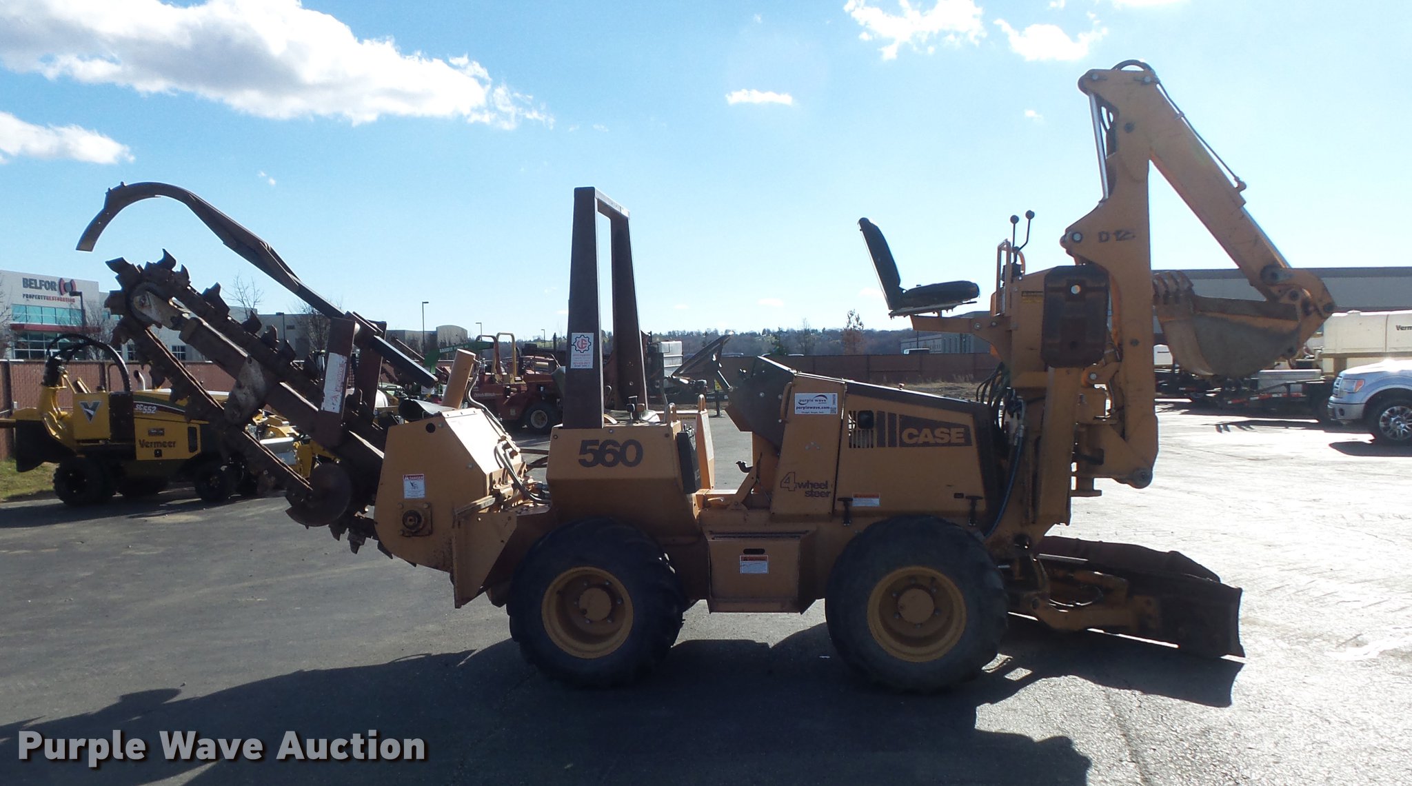 ... Case 560 trencher Full size in new window ...