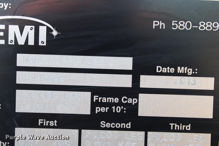 image for item BE9393 2013 Atoka OFLB604 oilfield flatbed trailer