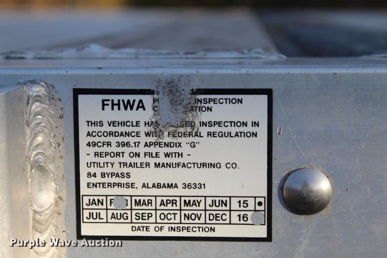 image for item BE9395 2017 Utility FS2CHA flatbed trailer