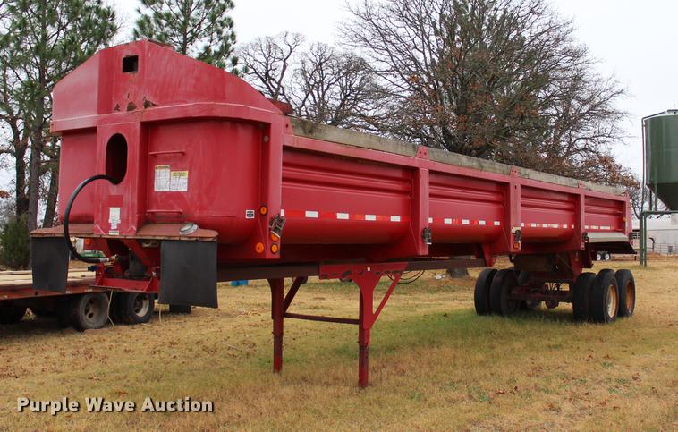 image for item BE9398 1998 Clemson LW3829 end dump trailer