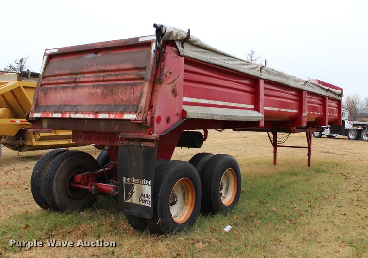 image for item BE9398 1998 Clemson LW3829 end dump trailer