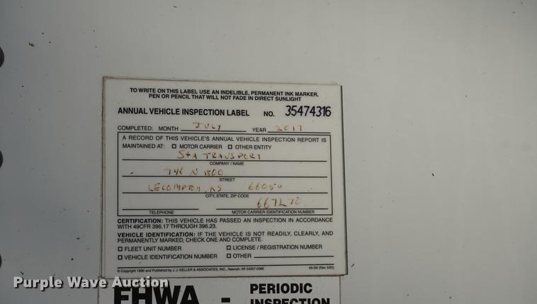 image for item DA1476 2015 Timpte double hopper grain trailer