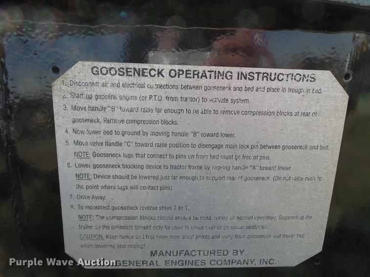 image for item DA2435 2003 Eager Beaver 35GSL/GS lowboy equipment trailer