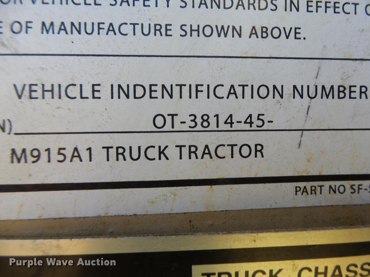 image for item DB5903 1983 Am General M915A1 semi truck