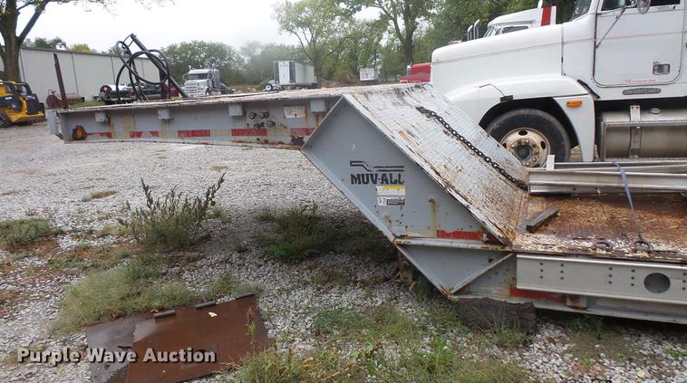 image for item DB8126 1995 Wilson 506CF-70 Muvall double drop deck equipment trailer