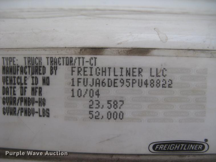 image for item DC2449 2005 Freightliner Columbia semi truck