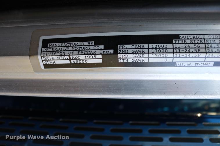 image for item DC3584 1996 Peterbilt 377 semi truck