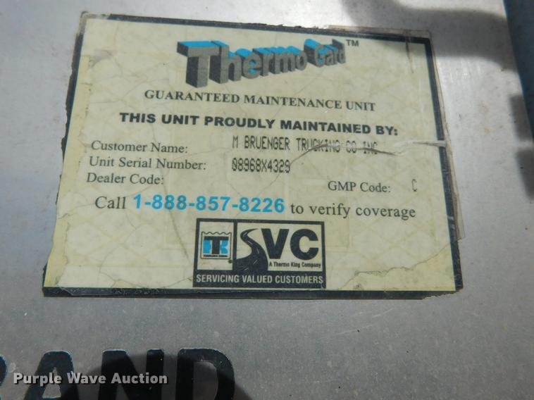 image for item DC8491 2000 Great Dane 7811TZ-1AX refrigerated van trailer