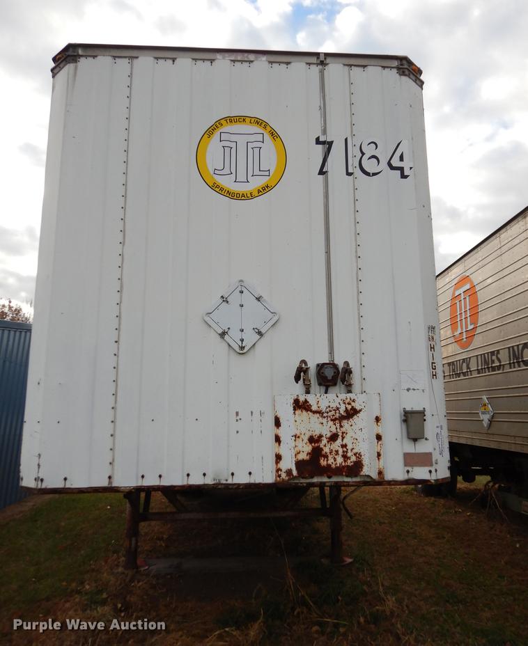 image for item J5597 1984 Pike dry van trailer