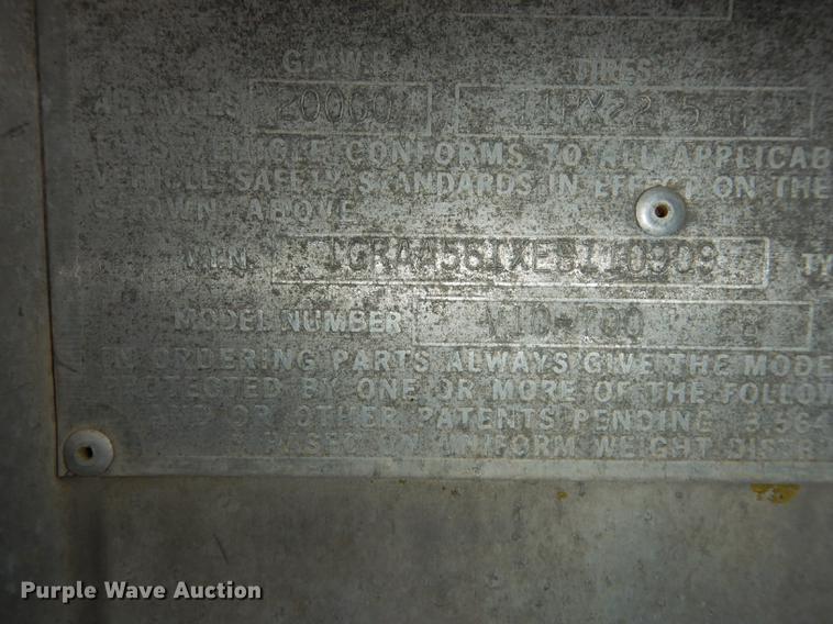 image for item J5598 1984 Great Dane V10-700 dry van trailer