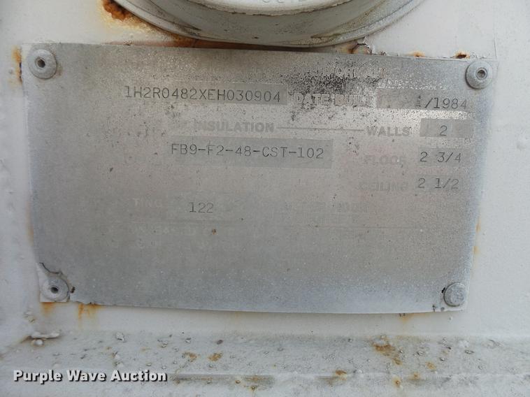 image for item DC6347 1984 Fruehauf FB9-F2-48-CST-102 dry van trailer