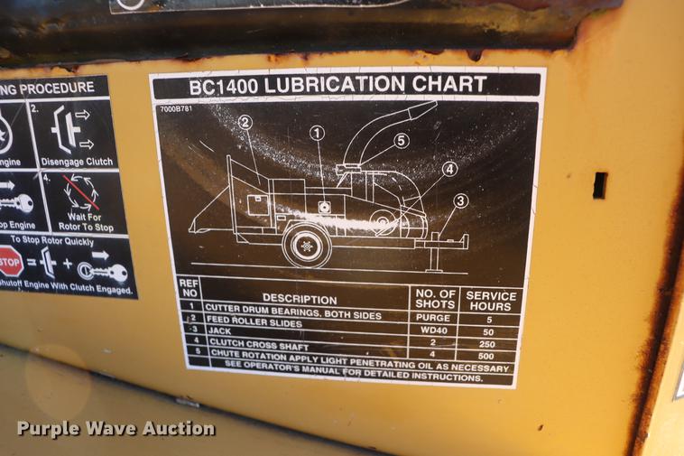 image for item DC6353 Vermeer BC1400 wood chipper