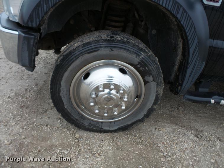 image for item DC6381 2008 Ford F450 Super Duty Crew Cab flatbed pickup truck