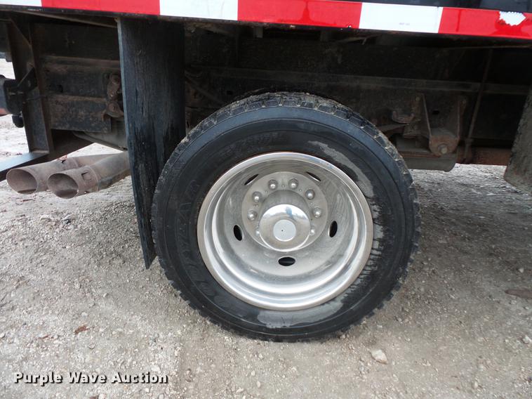 image for item DC6381 2008 Ford F450 Super Duty Crew Cab flatbed pickup truck