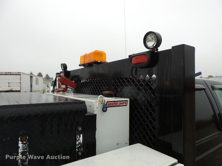 image for item DC6381 2008 Ford F450 Super Duty Crew Cab flatbed pickup truck