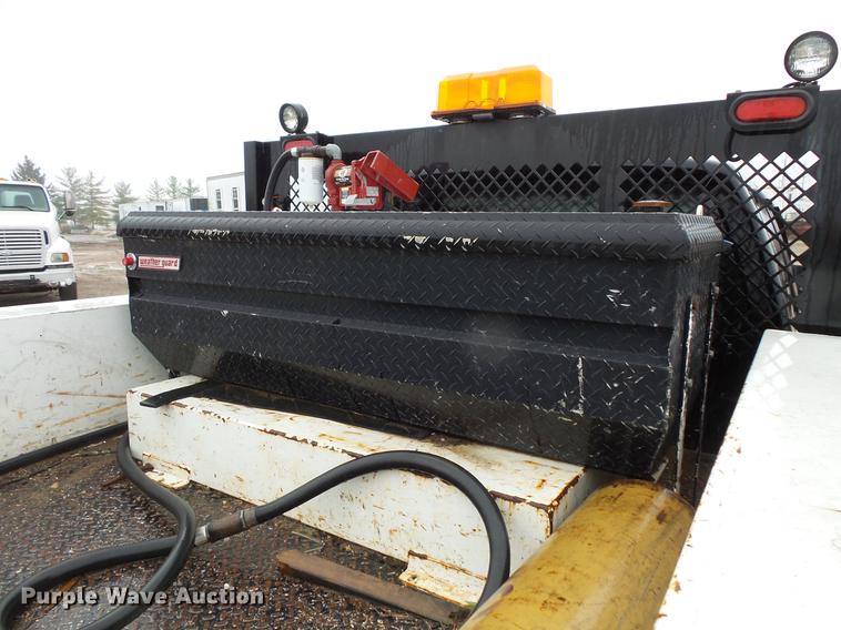 image for item DC6381 2008 Ford F450 Super Duty Crew Cab flatbed pickup truck