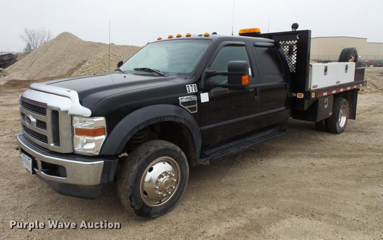 image for item DC6384 2010 Ford F450 Super Duty Crew Cab flatbed truck