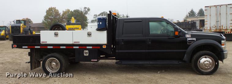 image for item DC6384 2010 Ford F450 Super Duty Crew Cab flatbed truck