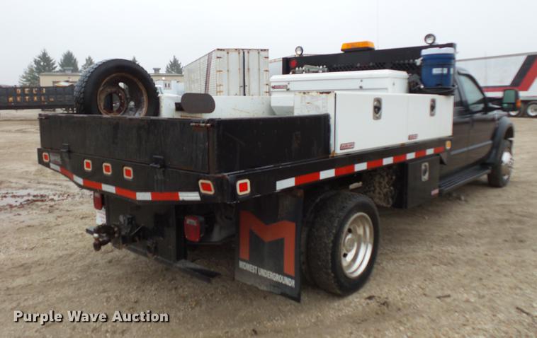 image for item DC6384 2010 Ford F450 Super Duty Crew Cab flatbed truck