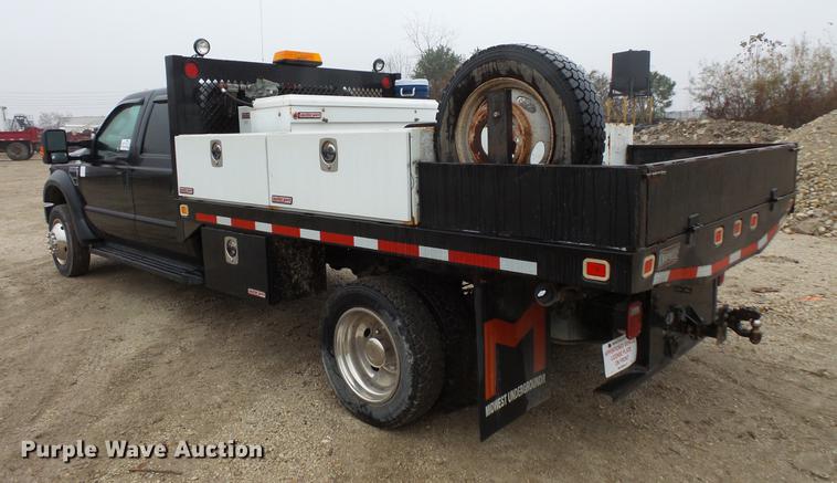 image for item DC6384 2010 Ford F450 Super Duty Crew Cab flatbed truck