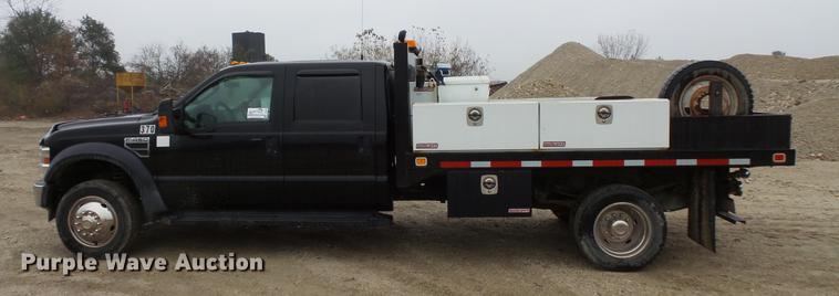 image for item DC6384 2010 Ford F450 Super Duty Crew Cab flatbed truck