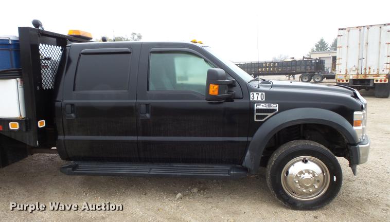 image for item DC6384 2010 Ford F450 Super Duty Crew Cab flatbed truck