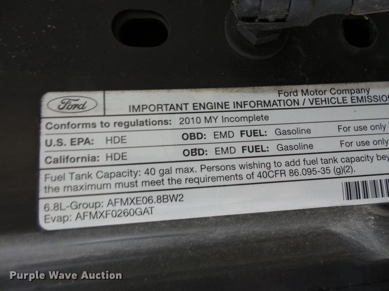 image for item DC6384 2010 Ford F450 Super Duty Crew Cab flatbed truck